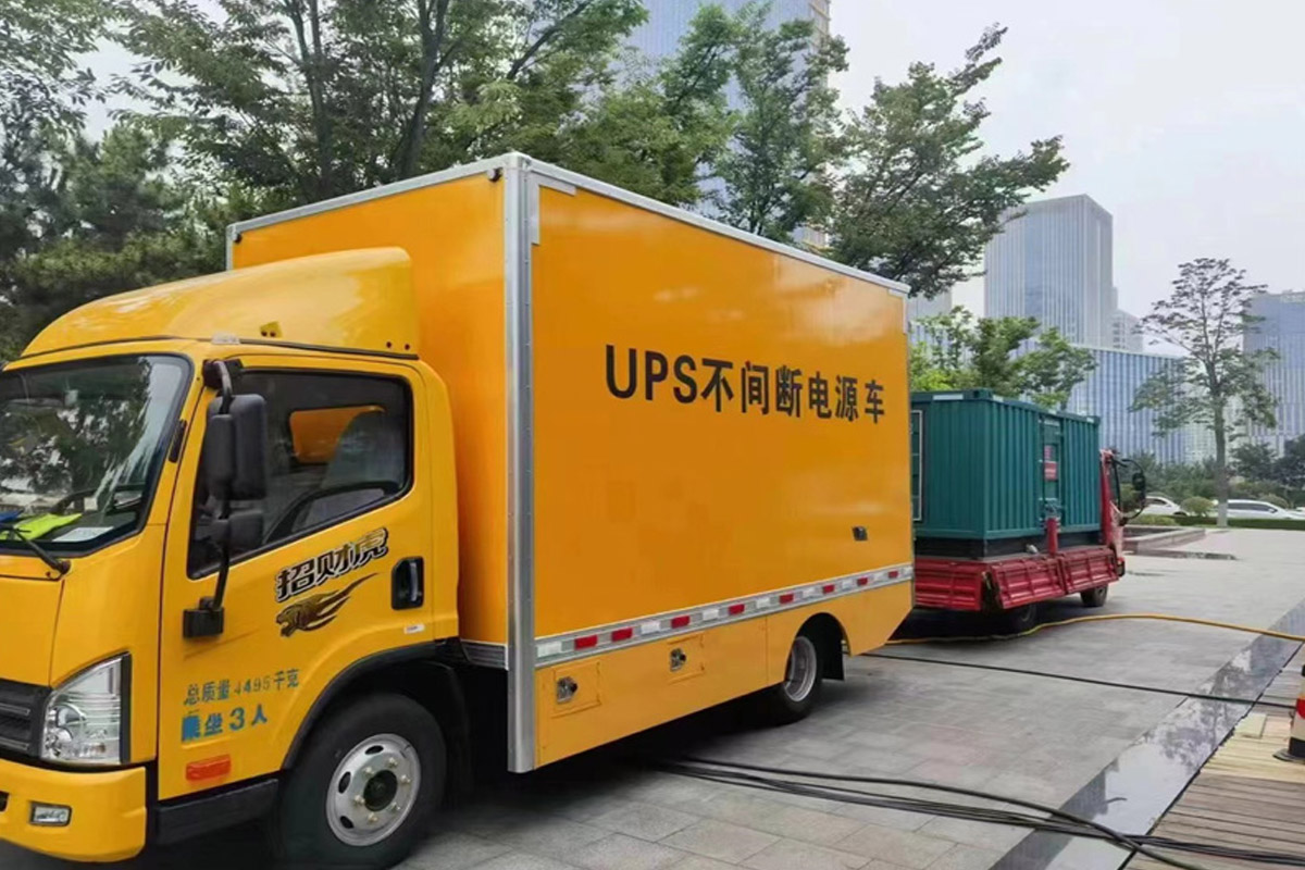 农安发电机租赁施工现场