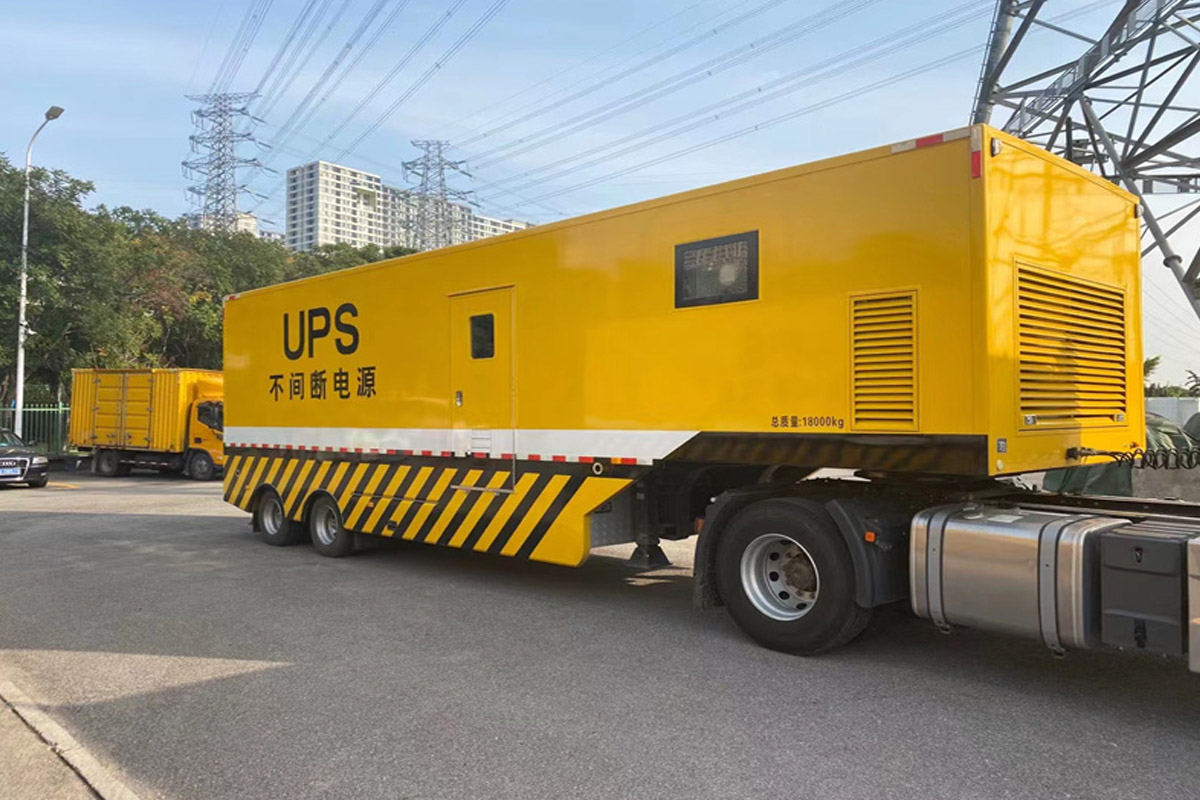 农安发电机租赁施工现场